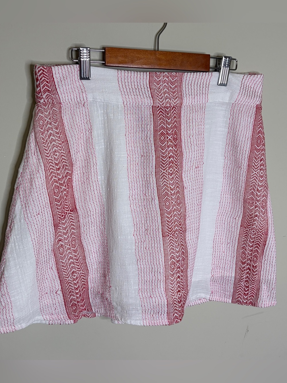Bohemian Embroidered Mini Skirt Size M Katie Sturino